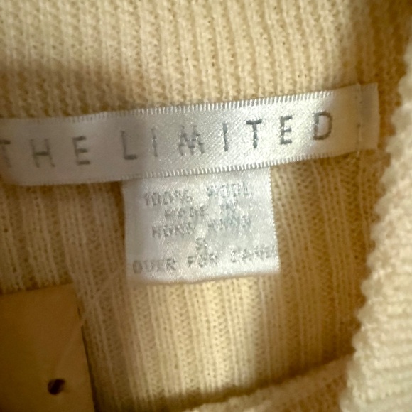 NWT Vintage The Limited  Wool Ribbed Knit Mock Neck Sweater Size Small Deadstock - Picture 8 of 12